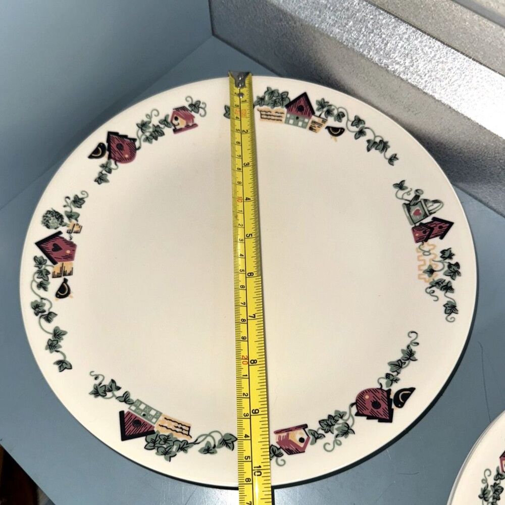 Corelle Garden Home 10 Pc Set - Dinner & Salad Plates, Birdhouse Pattern - Picture 5 of 8
